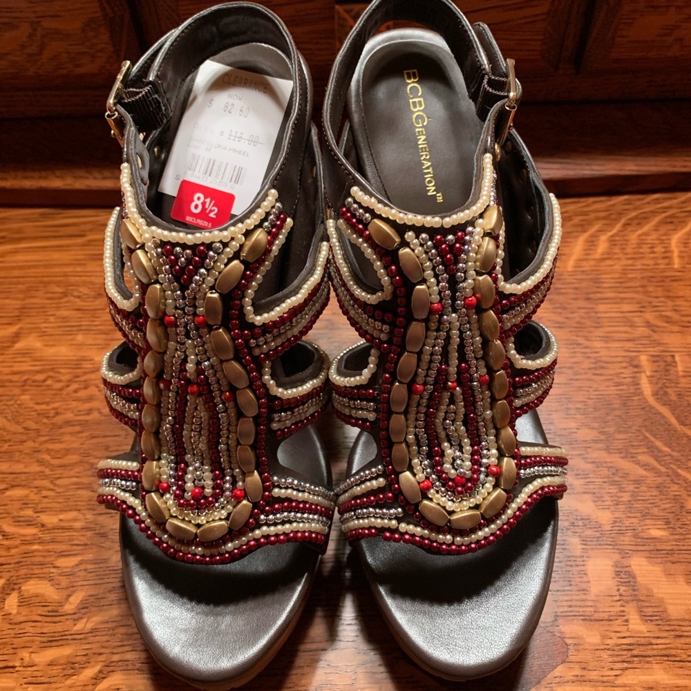 Ladies BCBGeneration Beaded Heels